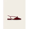 Cuir Plissé Bordeaux