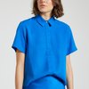 Short sleeve denim shirt women's
