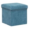 Pouf Atmosphera bleu canard
