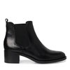 Boots femme cuir noir talon 5 cm