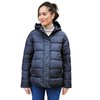 Doudoune fine noire capuche femme