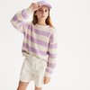 Striped Ecru / Purple