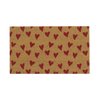 Tapis coeur rouge