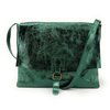 Sac besace cuir vert