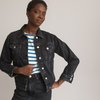 Veste en jean longue femme grande taille