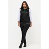 Gilet noir capuche femme