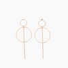 Boucle d'oreille pendante or