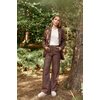 Pantalon droit à carreaux femme