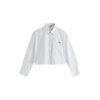 Blanc Avec Broderies Rouges