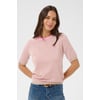 Beige Rose Feather Mel/Pink Fine Stripe
