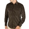 Chemise velours kaki homme