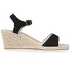 Espadrille compensée dorée
