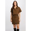 Robe chemise kaki