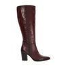 Bottes femme rouge bordeaux