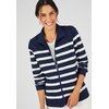 Veste molleton femme bleu marine