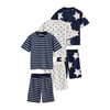 Rayures Bleu Marine/Blanc