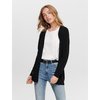 Gilet noir femme mi long