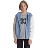 Bleu Faded Denim Colorblock