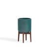 Blue plant pot