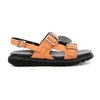 Sandales orange et marron femme