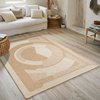 Tapis géométrique noir et blanc