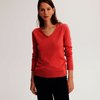 Pull rose col v