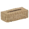 Lot De 2 Boîtes à Mouchoirs En Rotin Tissé Main - Décoration Rangement Bureau Maison - Couleur Caramel