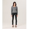 Pull femme gris perle