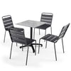 Marbre Chaise Gris Anthracite
