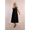 Robe noire décolleté v