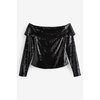 Top bardot noir