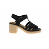 Sandales talon compense noir