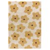 Tapis enfant jaune moutarde