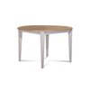 Table ronde blanche extensible pied central