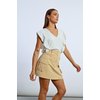 Jupe cargo beige