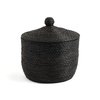 Rattan basket with lid