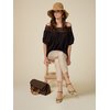 Pantalon satin stretch femme