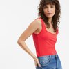 Débardeur rouge femme