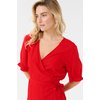 Robe rayée rouge et blanche