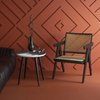 Fauteuil rotin noir