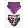 Imprimé Floral/Prune