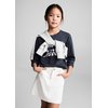 Jupe jean fille blanc