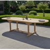 Table ovale extensible bois massif