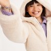 Beige faux fur coat
