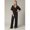 Combinaison noire femme cache coeur