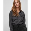 Chemise blanche bouton noir