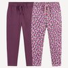 Borgoña + estampado rosa