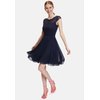 Robe dentelle col bateau