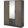 Gris Anthracite Et Bois Naturel