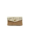 Pochette daim camel